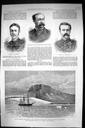 Old 1882 Arctic Ship Eira Harbour Franz Joseph Leigh Smith Jeannette Victorian