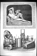 Old 1862 Exhibition Marble Statue Prometheus Croft Siebes Ice-Making Victorian