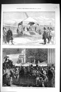 Old 1872 Queen Monument Duchess Sutherland Dunrobin Berlin Festivitie Victorian