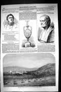Old 1855 Queen Balmoral Scotland Thackeray Marble Bust Montgomery Lid Victorian