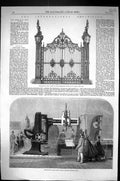 Old 1862 Whitworth Self-Acting Radial Drilling Machine Iron Gates Exh Victorian
