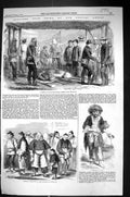 Antique Print 1859 China Landing Place Canton Beggar Macao Chinese People C 19th