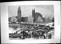 Old Print 1881 Volunteer Review Siers Crossing Pontoon Bridge Datchet Fi 19th