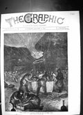 Old *6096 1871 Night Ascent Balloon Chemin De Fer Nord Paris France F