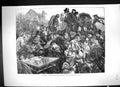 Original Old Antique Print 1871 Eltham Pilgrims Whit-Monday Kidbrooke Lane 19th