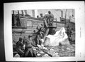 Old Antique Print 1875 Arctic Expedition Watering Iceberg Ship Fine Art 19th