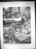 Old 1884 General Kennedy Expedition Takht-I-Suleiman Afghanistan Paza Victorian