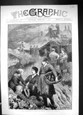 Old 1873 Mining Colliers Strike South Wales Tip Girls Miners Fine Art Victorian