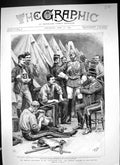 Old Print 1892 Military Tournament Agricultural Hall Siers Quarters Gall 19th