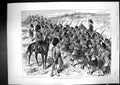 Old Antique Print 1873 War Siers 93Rd Highlanders Marching Scottish Kilts 19th