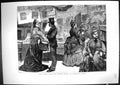 Antique Old Print 1871 Fancy Bazaar Aid National Hospital Consumption Ventnor