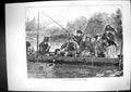 Old Antique Print 1871 Punt Fishing River Thames London Boat Henry Woods 19th