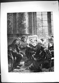 Antique Old Print 1871 Piety Prudence Charity Modern Christian Nuns Fine Art