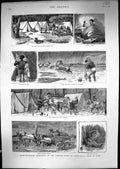 Old 1886 Rabbit Destroying Expedition Lachlan River Australia Flood C Victorian