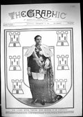 Original Old Antique Print 1909 Portrait King Manuel Portugal Royal Robes 20th