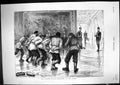 Old 1889 Winter Palace Men Polishing Floors Shoe Shine Moscow Russia Victorian