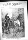 Old Print 1906 Revolution Moscow Russia Cossacks Prisoner Police Station 20th