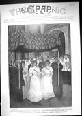 Old 1906 Royal Wedding Madrid Spain Bride Procession Altar Ena Christ 20th
