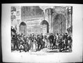 Old 1871 Scene Before Capitulation People Strolling Boulevards Paris Victorian