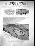 Old Print 1888 Easter Volunteer Manoeuvres Dover Artillery Reserves Sier 19th