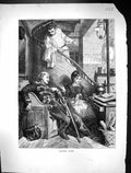 Original Old Antique Print 1871 Under Fire Seirs Man Lady Romance Victorian