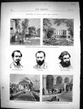 Old 1871 Paris Commune Thiers House St. Georges Dombrowski Razoua Cou Victorian