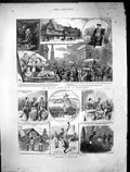 Old Print 1886 Burma War Siers British Association Birmingham Bingley Da 19th