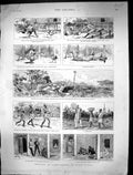Old Print 1886 Burma Tommy Atkins Madrassi Punjaub War Siers Phoongyee S 19th
