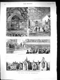 Old 1881 Manchester Owens College Duke Edinburgh Albany Prince Christ Victorian