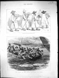 Old 1886 China Squadron Ship Corea Boat Shinpo Headmen Village Proces Victorian