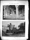 Old 1875 Palace Delhi India Interior Dewan-I-Kass Principal Gate Empe Victorian