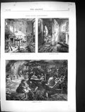 Old 1871 Paris Bombardments Rue Procession Vaugirard Chaussee Maine S Victorian