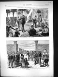 Old 1871 Communist Prisoners Satory Daily Occupation Prisoners Leave- Victorian