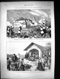 Old 1875 Insurrection Herzegovina Turkish Blockhouse Suttorina Comusi Victorian