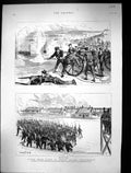 Old 1886 Naval Sham Fight Whale Island Portsmouth Charles Beresford S Victorian