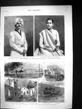 Old 1888 Port Arthur Tasmania Antipodes Maharajah Kuch Behar Maharane Victorian