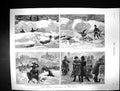 Old 1888 Blizzard Snow Storm New York America Policeman Union Square Victorian