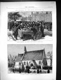 Old 1873 Funeral Napoleon Garden Camden Palace St. Mary'S Chapel Lond Victorian
