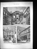 Old 1875 Herzegovinia Insurrection Piazzo Duomo Spalato Rittorale Rag Victorian