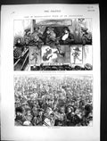 Old 1874 Life Russia Muscovite Jack Pudding St. Petersburg Entertainm Victorian