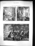 Old 1871 Paris Bombardment Colony Cellar Family Procession Vaugirard Victorian