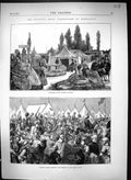 Old 1871 Rifle Association Wimbledon Cottage Scene Chairing Ensign Hu Victorian