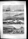 Old 1875 Arctic Ship Alert Godhavn Discovery Valorous Esquimaux Igloo Victorian