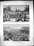 Old 1878 Afghanistan War Hurree Singh Ka Burj Outpost Fort Jumrood Kh Victorian