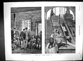 Original Old Antique Print 1878 Working Coal Mine Men Lamps Screenng Machinery