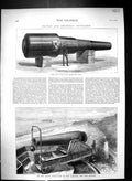 Old 1874 Woolwich Infant 81-Ton Gun Rodman Fort Hamilton New York Har Victorian