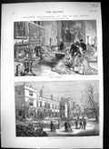Old 1874 Panshanger Hertfordshire Earl Cowper Library Architecture Bu Victorian
