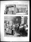 Old 1874 Buffing Electro-Plate Martin Hall Works Sheffield Shrewsbury Victorian