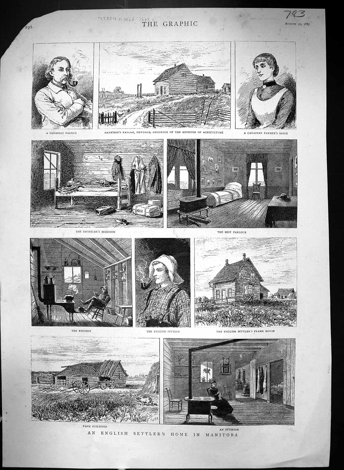 Old 1887 English Settlers Home Manitoba Farmer Frame House Kitchen Fa Victorian
