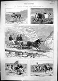 Old 1874 Antelope Trap Canada Stalking Wild Geese Buck Shooting Ameri Victorian